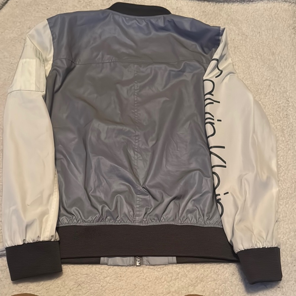 Calvin Klein Two-Tone Bomber Jacket - Picture 4 of 4